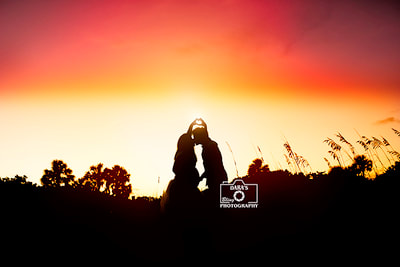 sunset pregnancy belly bump photography south florida Dania Beach maternity session