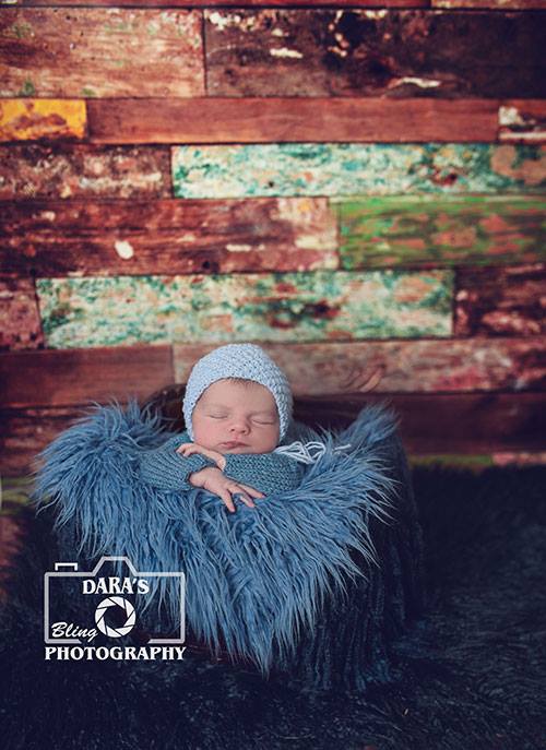 newborn baby boy blue bonnet Miramar newborn photographer Dara's bling photography