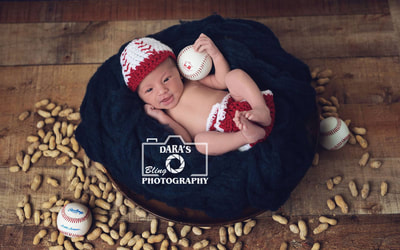 Coral Springs birth photographer baseball newborn boy
