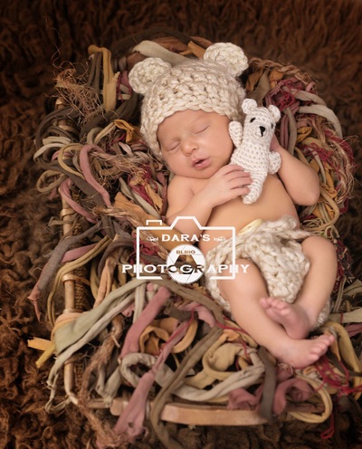 Natural Birthworks Margate newborn photographer newborn boy with a bear