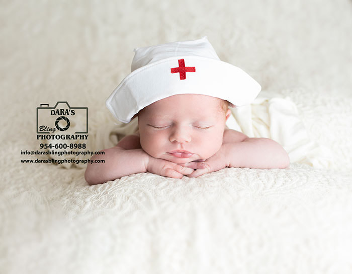 newborn baby girl nurse